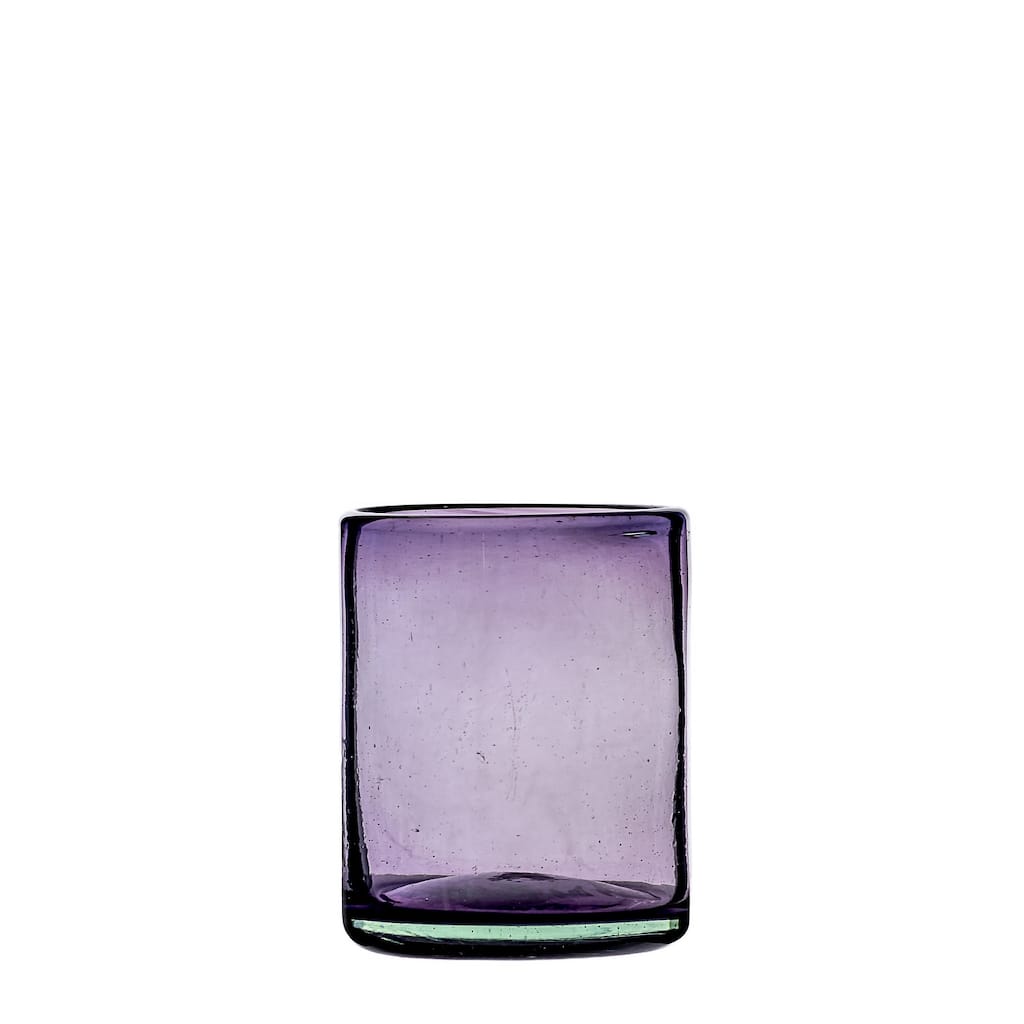 10 Strawberry Street Morado Handblown Mexican Glassware, Sets of 4