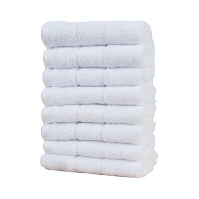 Aston & Arden Turkish Solid 8-Piece Washcloth - 13x13