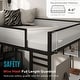preview thumbnail 5 of 31, Furniture of America Jackson Modern Black Metal Loft Bed with Dual Desks and Closet Rod