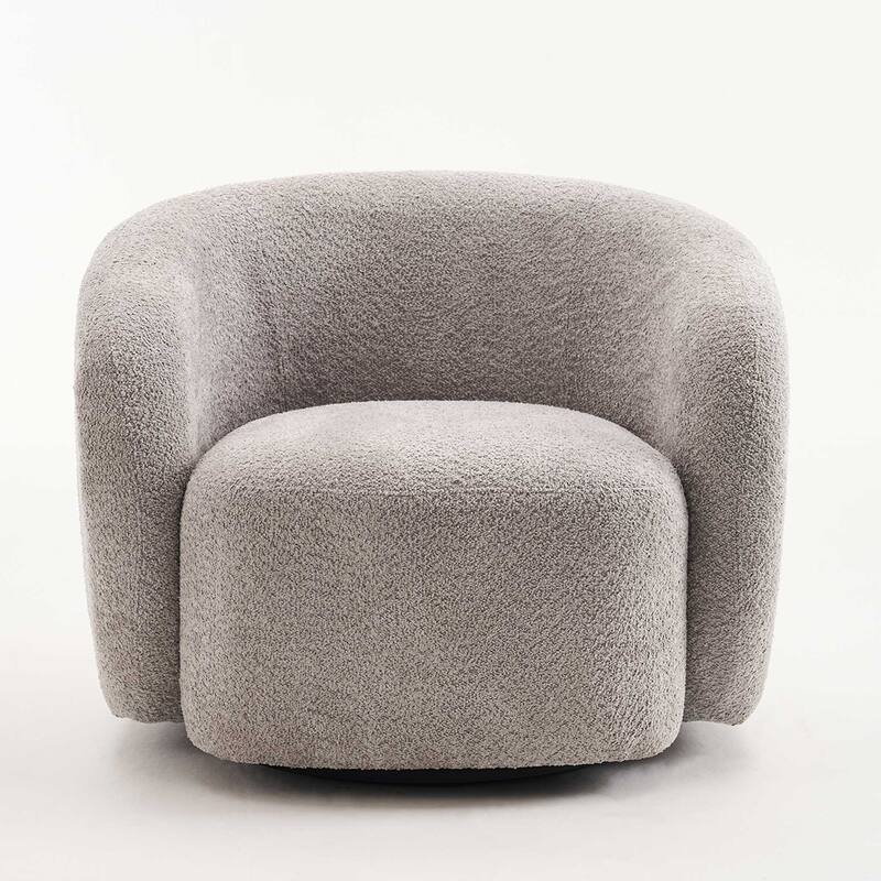 Mid-Century Modern Accent Chair, Soft Padded Single Sofa