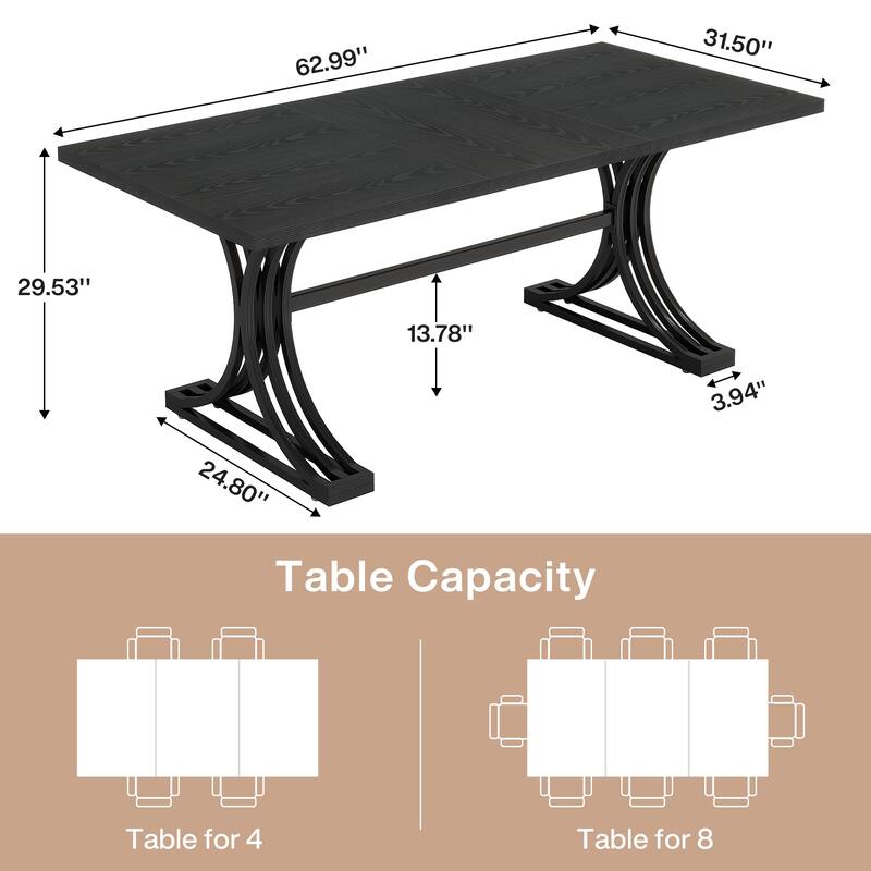 Modern 5FT Conference Meeting Table for 4 to 6