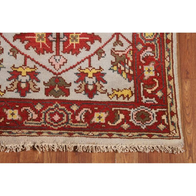 Heriz Serapi Oriental Foyer Rug Hand-Knotted Wool Carpet - 3'0"x 4'11"