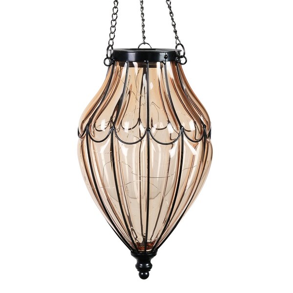 Exhart solar hot sale hanging lantern