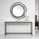 preview thumbnail 2 of 3, Uttermost 24997 Hayley 10" Wide Mirror Top Steel Console Table