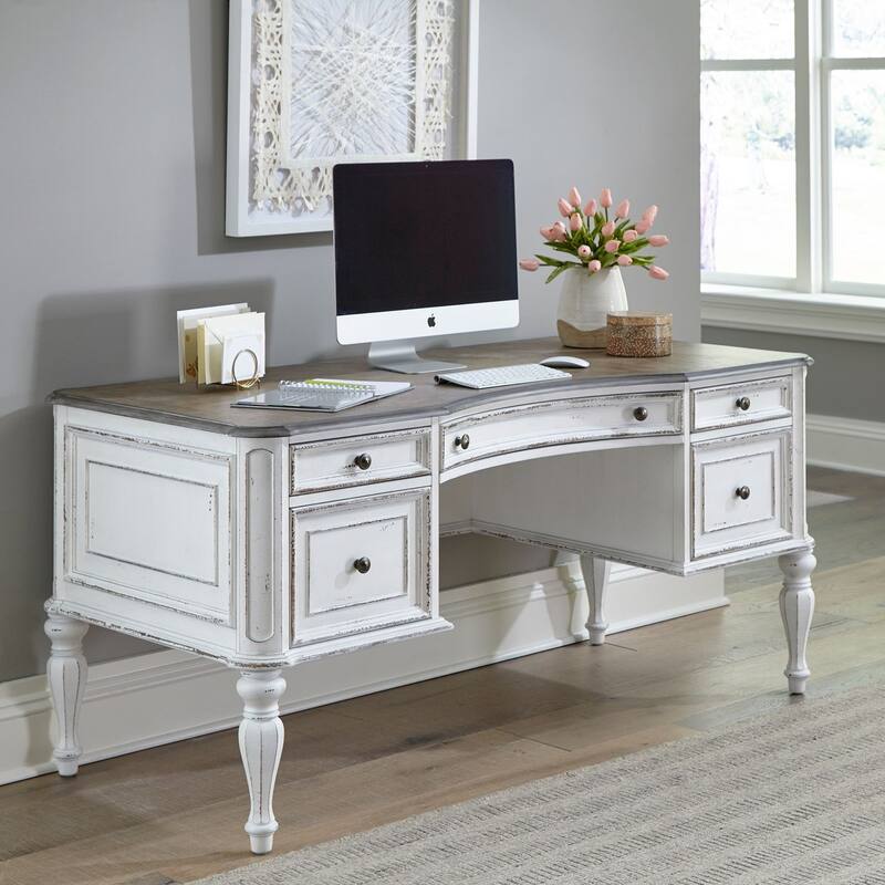Liberty Furniture Magnolia Manor Home Office Writing Desk - Width64" x Depth30" x Height30"