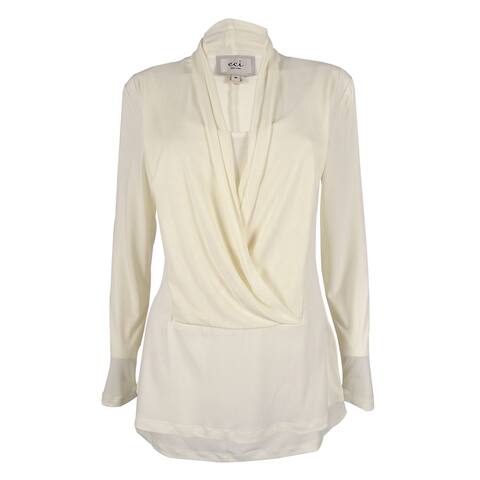 Eci New York Short Sleeve Shirts Online At Our Eci New York Women S D Neck Long Sleeve Top Winter White