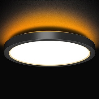 13 Inch LED Flush Mount Ceiling Light with Night Light Dimmable Ceiling ...