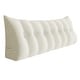 preview thumbnail 38 of 45, WOWMAX Headboard Reading Wedge Pillow Back Support Bed Rest TV Watch King - White