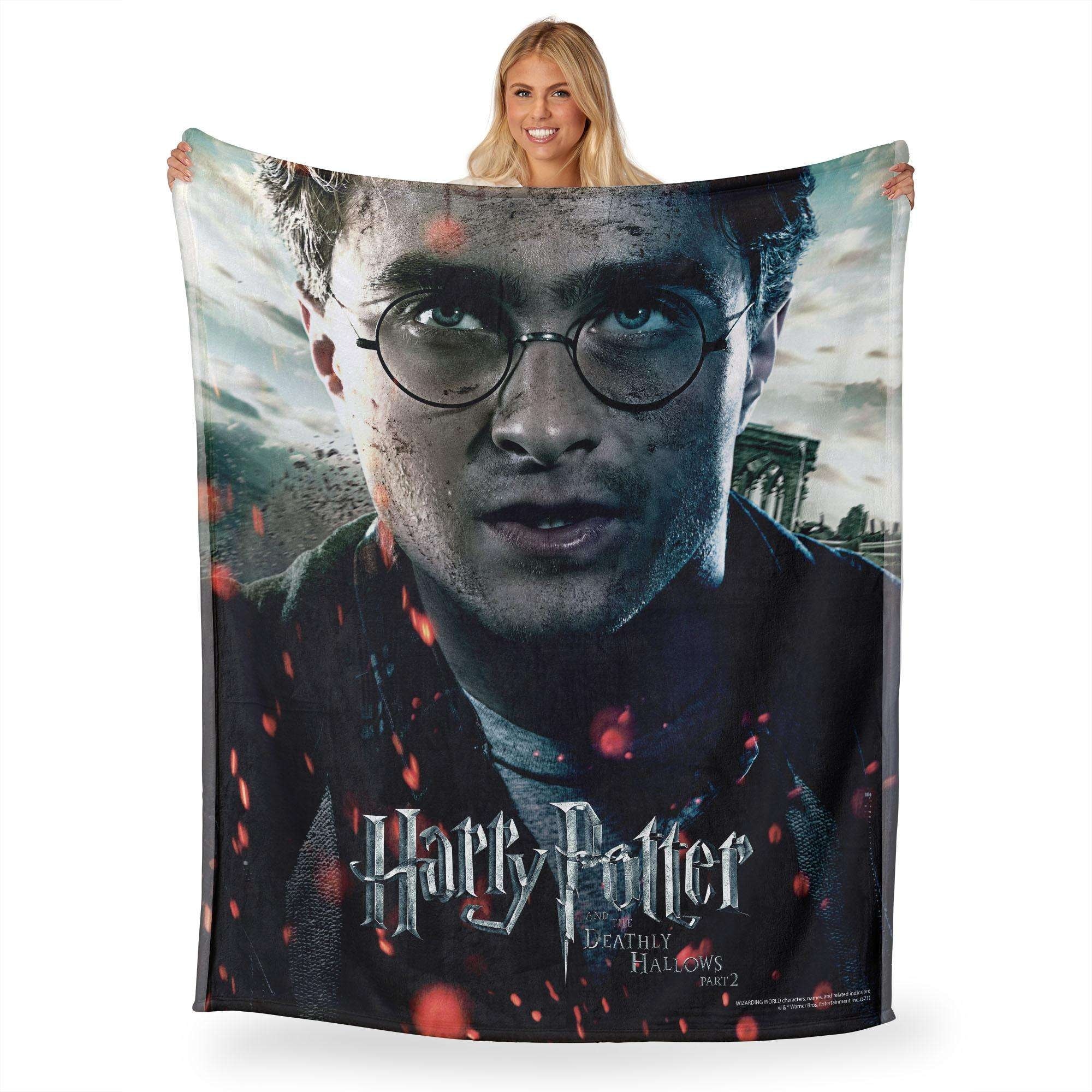 Harry Potter Deathly Hallows Pt 2 Silk Touch Throw