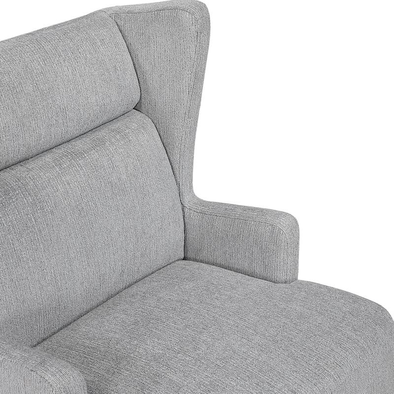 Oakhill 27.5" Chenille Accent Chair - Espresso Finish Solid Wood Legs