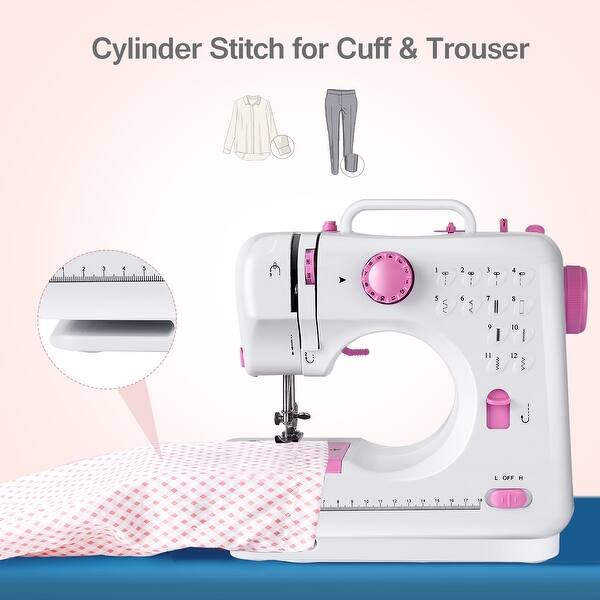 Costway Sewing Machine Free Arm Crafting Mending Machine With 12 Overstock 15918987