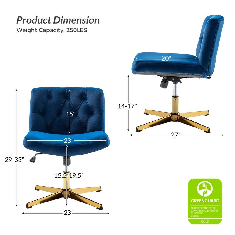 Alfons 360-Degree Swivel & Height Adjustable Task Chair by HULALA HOME