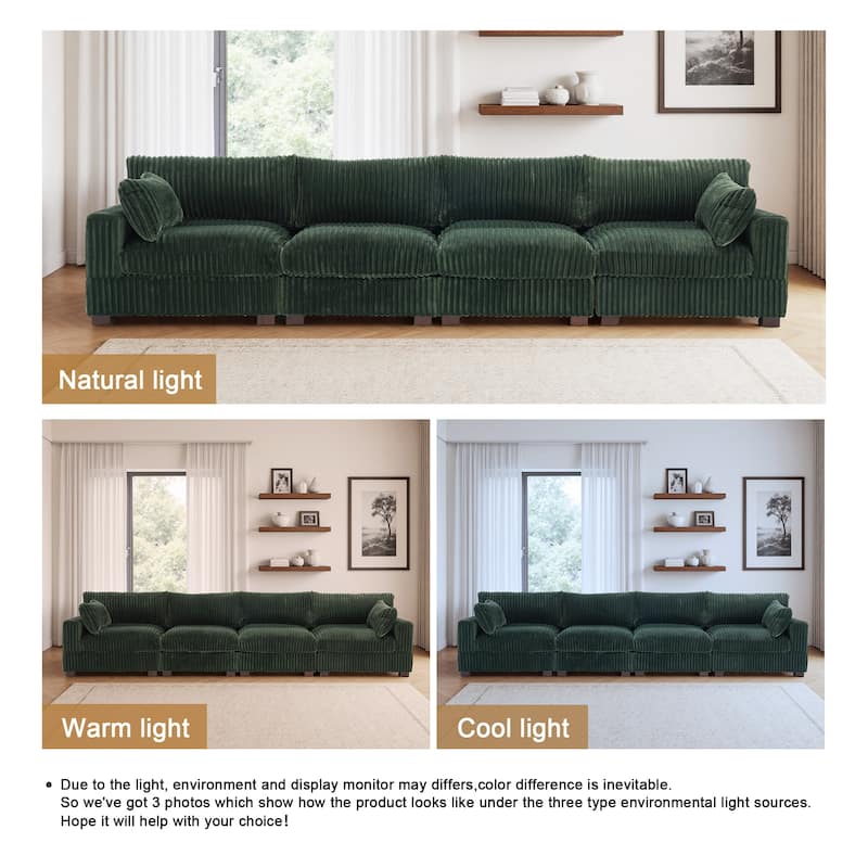 U-shaped Modular Sectional Set Upholstered Sofa Couch
