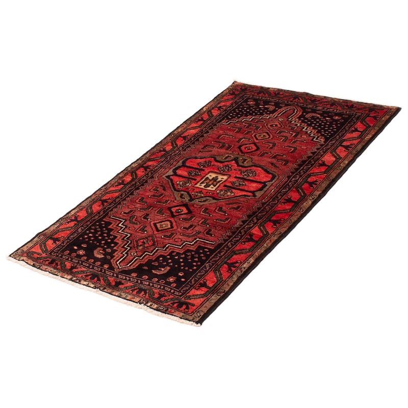 ECARPETGALLERY Hand-knotted Konya Anatolian Red Wool Rug - 3'8 x 6'5