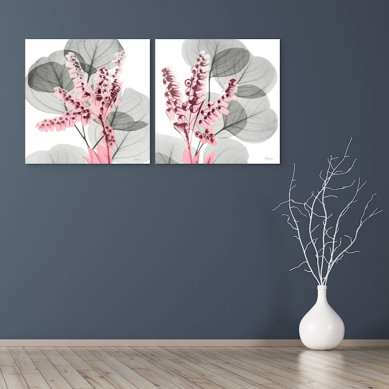 "Eucalyptus Bush 1&2" Frameless Free Floating Tempered Glass Panel Graphic Wall Art