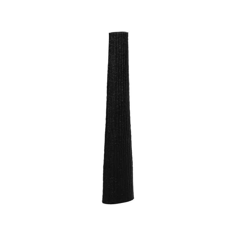 Sagebrook Home Metal, Ribbed Floor Vase, Elegant Accent