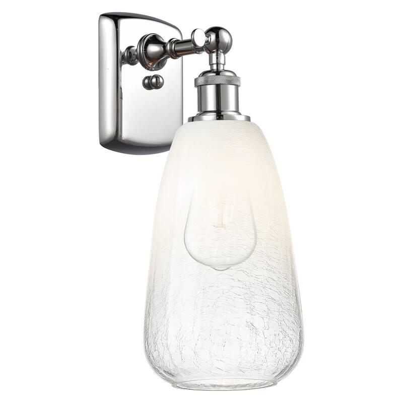 Innovations Lighting Endless Possibilities Ballston - Brookhaven Almond - 1 Light 6" Sconce - Polished Chrome/Opal