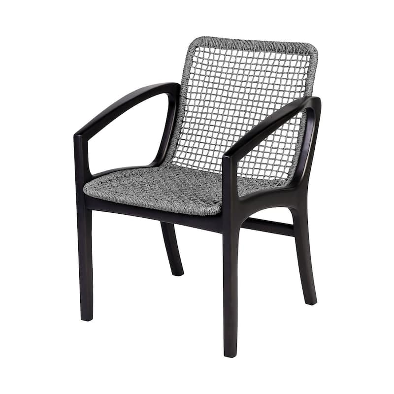 Black/Gray Other Upholstered Wood Frame Dining Chair, Sturdy Dining Chair for Dining Rooms - 22.75