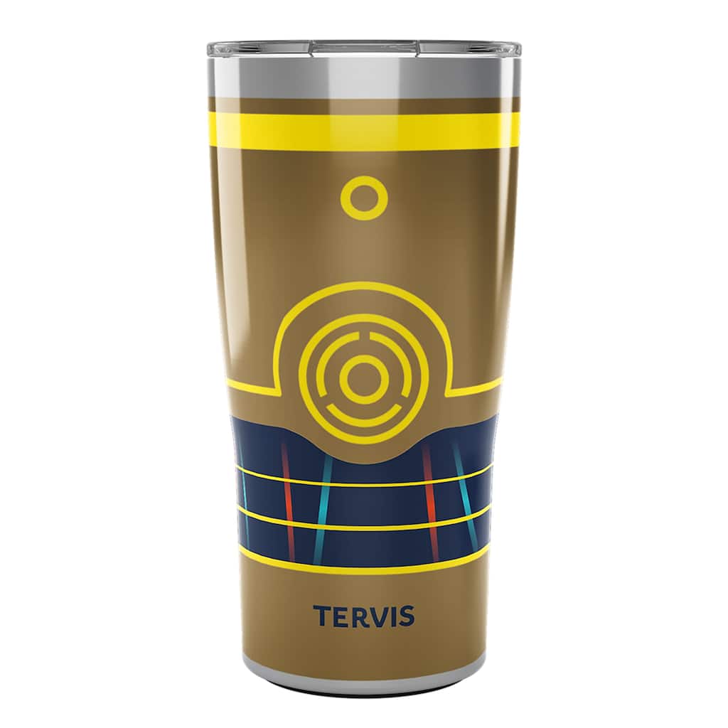 Tervis Traveler Star Wars C-3PO See Three Triple Walled Insulated Travel Tumbler, Stainless Steel