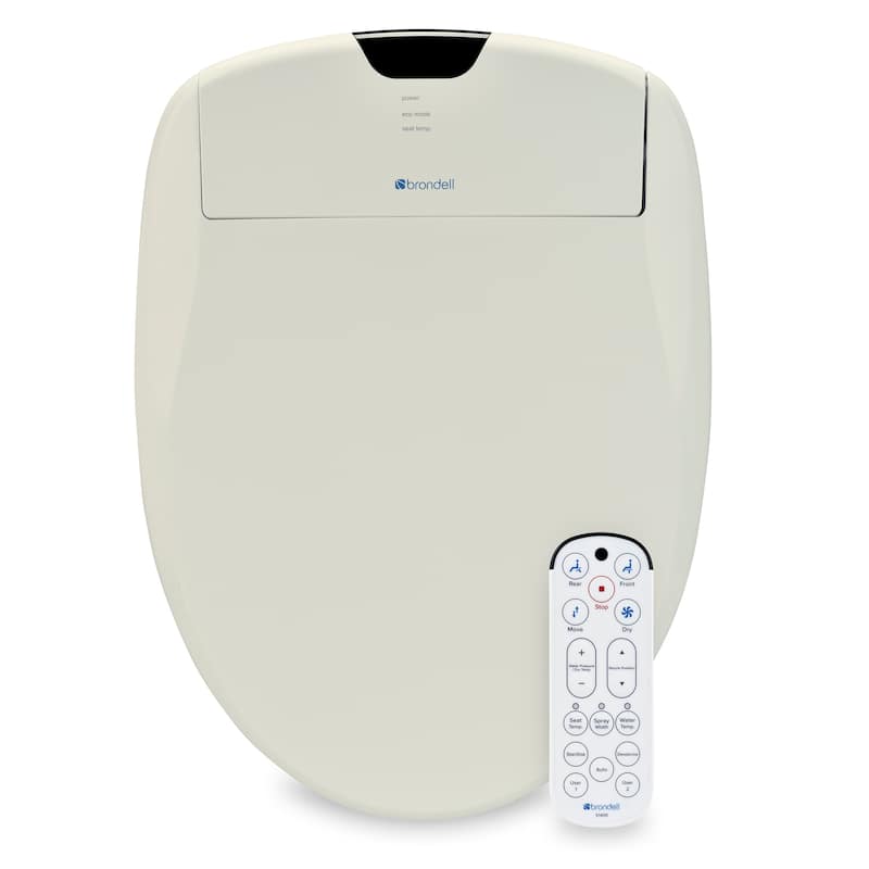 Brondell Swash 1400 Luxury Bidet Toilet Seat - Elongated - Biscuit