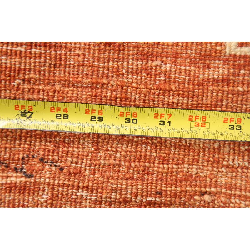 Gabbeh Kashkoli Oriental Runner Rug Wool Hand-knotted Staircase Carpet - 2'8" x 9'0"