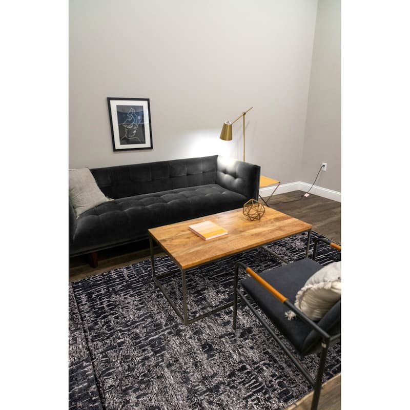 ECARPETGALLERY Hand-knotted Tangier Grey Wool Rug - 10'7 x 13'11