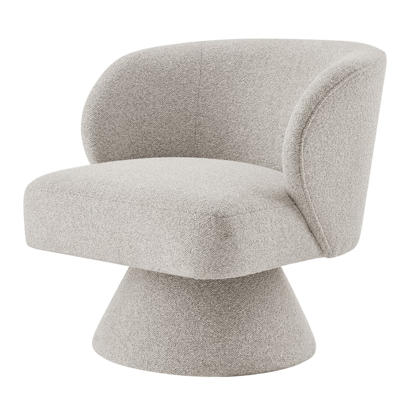 NPD Furniture Jacinta Chenille Swivel Accent Chair