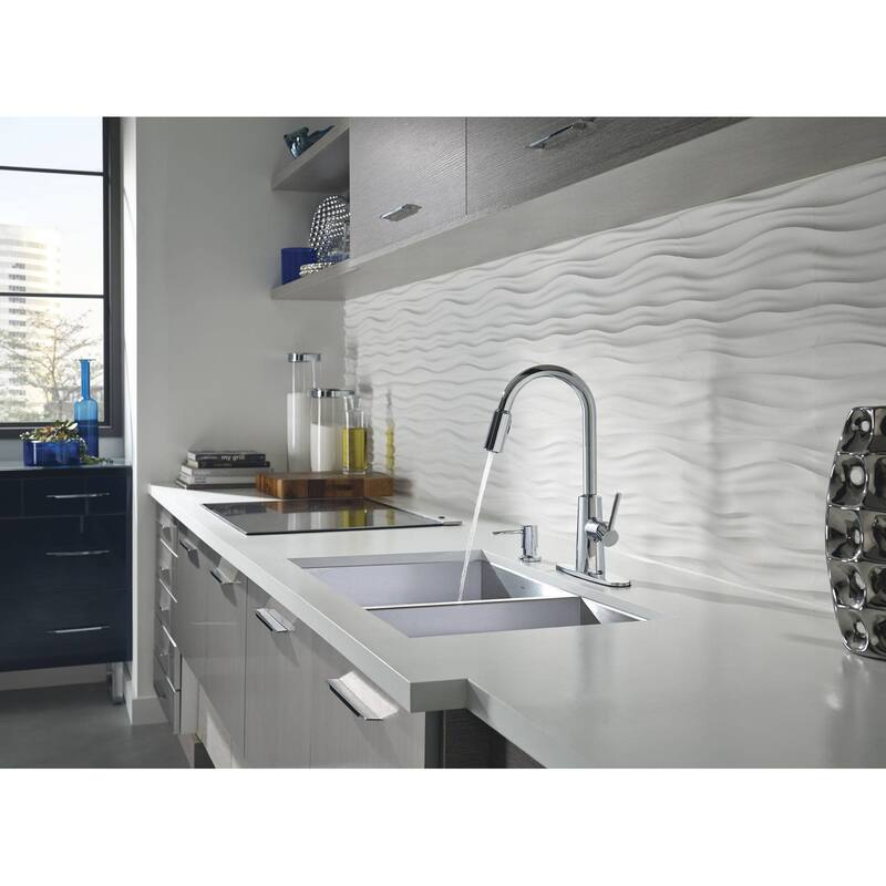 Moen Nori Pullout Spray High-Arc Kitchen Faucet with Soap Dispenser