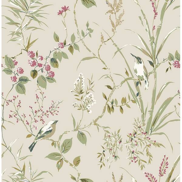 slide 2 of 7, Fine Decor Mariko Neutral Botanical Wallpaper