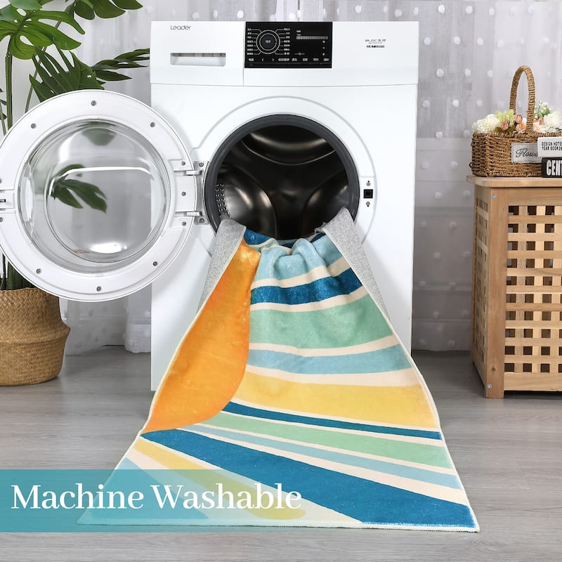 Garvee Rainbow Sol Kids Area Rug