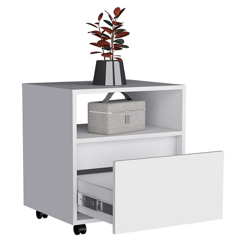 Modern Style Bedroom Nightstand With One Drawer