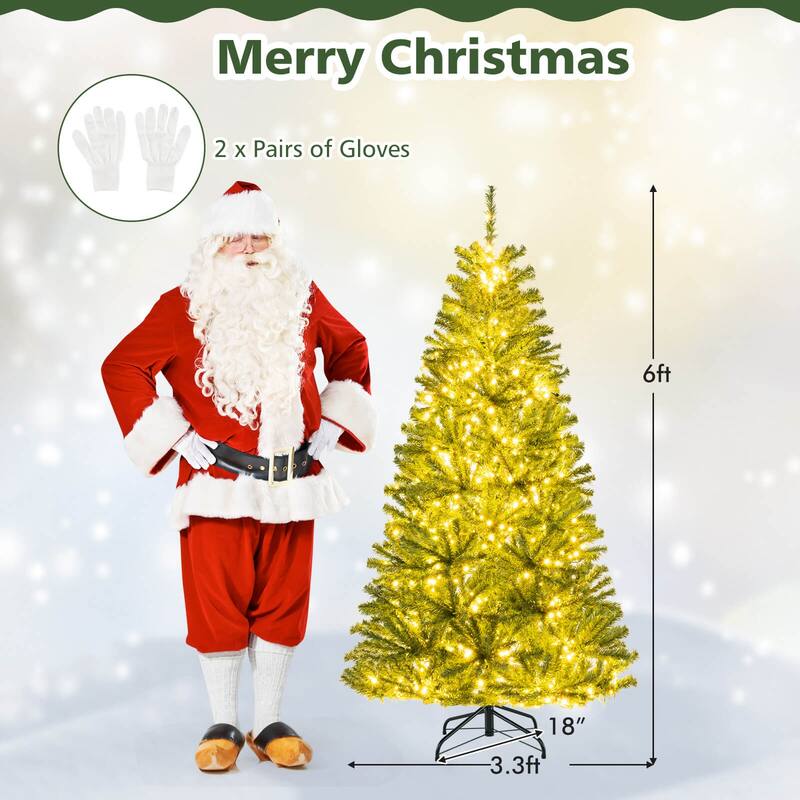 Costway 6/7/8 FT Artificial Christmas Tree with 1528/1098/680 Branch - See Details