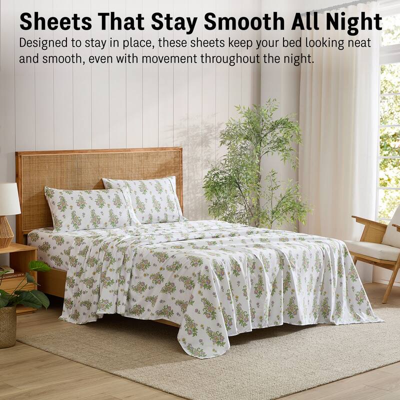 HLC.ME Floral Printed Ultra Soft Bed Sheets Set