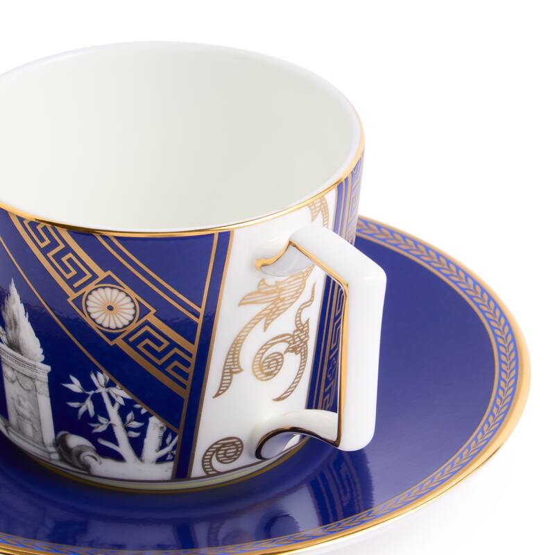 Wedgwood Renaissance Gold Teacup Saucer 8.45oz, Set of 2 - 8.45 oz