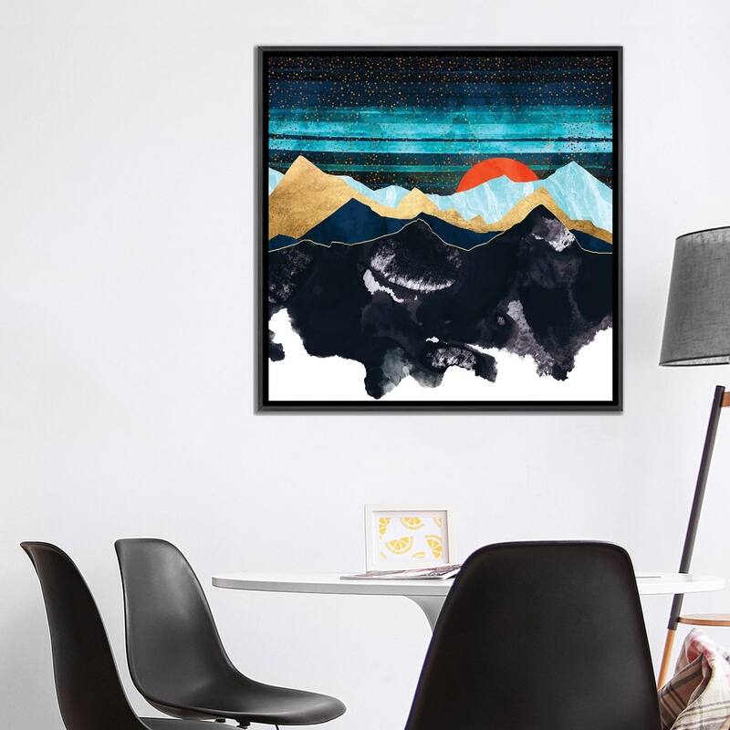iCanvas "Amber Moon" by SpaceFrog Designs Framed