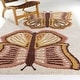 preview thumbnail 6 of 8, Mod-Tod Sofia Kids Butterfly Shag Area Rug 5'3" x 7' - Pink