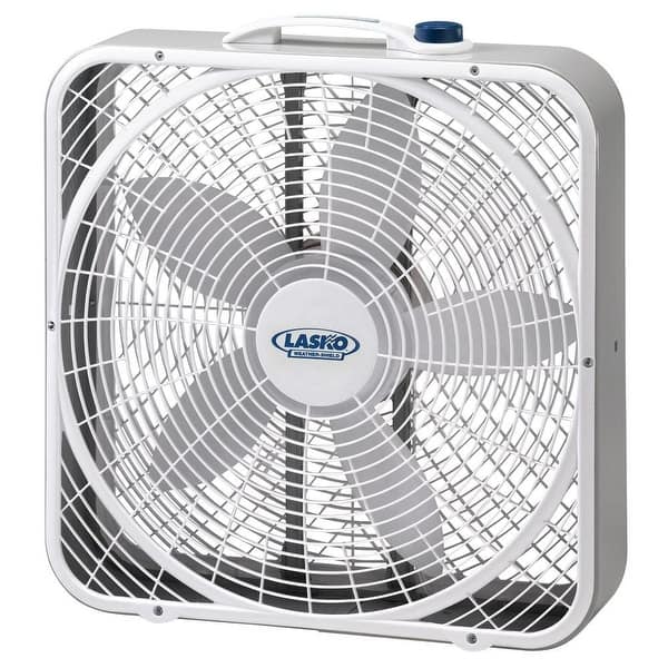 Lasko 3720 20 In. Weather-Shield Performance Box Fan - White - Bed Bath u0026  Beyond - 14684381