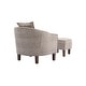preview thumbnail 7 of 24, Arms Chair with Ottoman Mid Century Barrel Chair for Living Room