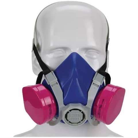 Safety Works SWX00319/817671 Toxic Dust Respirator, Half-Mask, Niosh P100