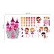 preview thumbnail 5 of 3, Walplus Pink Castle Colorful Fairies Kids Wall Sticker Nursery Decor
