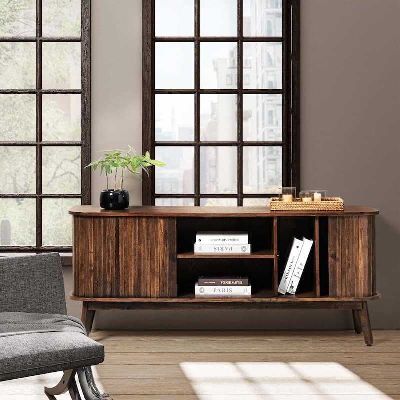 Franz TV Stand for TVs up to 65" with Adjustable Shelf by HULALA HOME