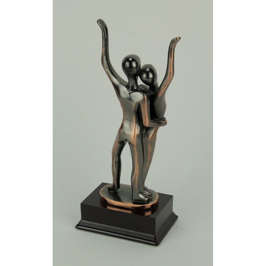 Shop Bronze Finish Dancing Couple Abstract Statue Dance Trophy
