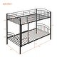preview thumbnail 11 of 11, Twin Over Twin Metal Bunk Bed Ideal for Kids Rooms and Guest Spaces