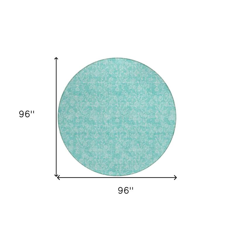 HomeRoots Floral Transitional Rectangle Outdoor Rug