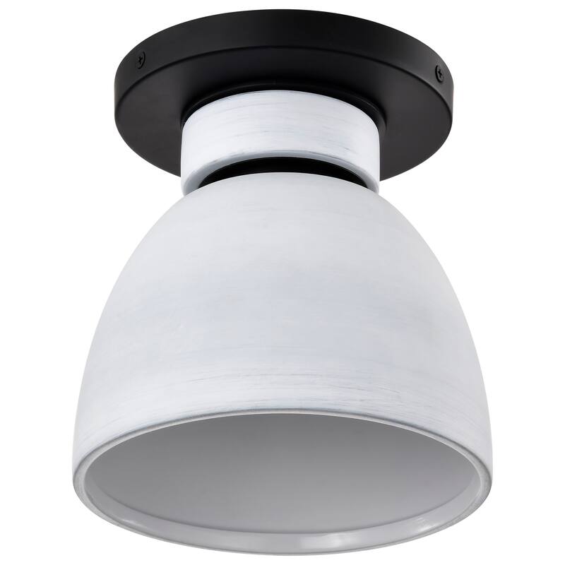 Collins - 8 Inch Flush Mount - with white Ceramic