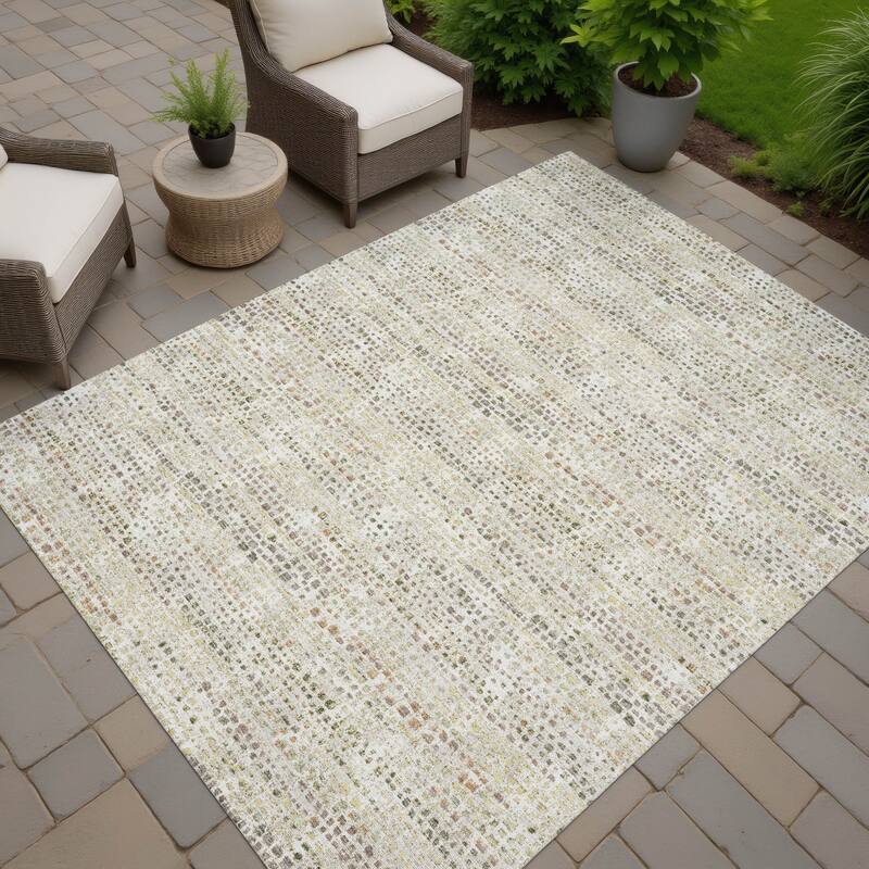 Machine Washable Indoor/ Outdoor Casual Kersey Chantille Rug