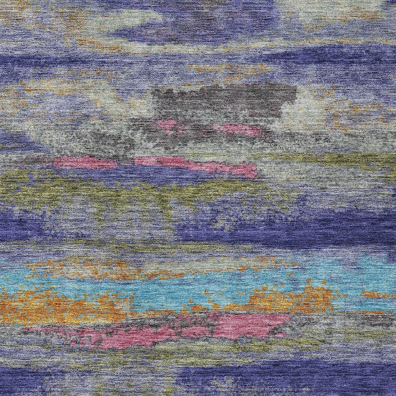 HomeRoots Abstract Transitional Rectangle Outdoor Rug