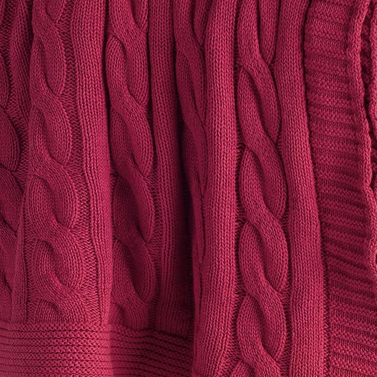 Rizzy Home Cable Knit Sweater Throw