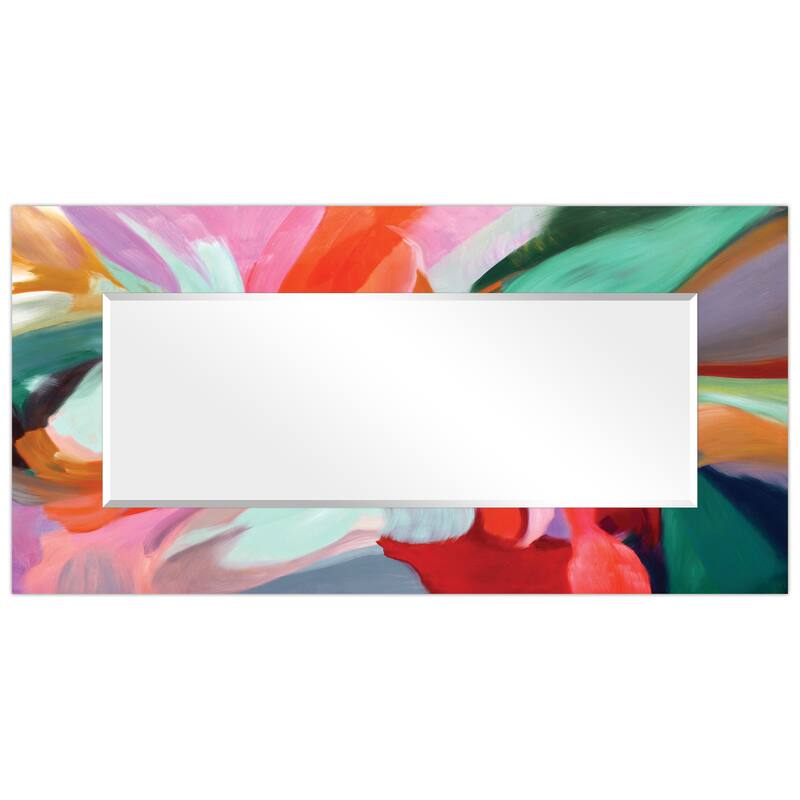 Abstract Rectangular Beveled Wall Mirror, Leaner,Large Mirror, Bathroom Mirror,Cheval Mirror,Ready to Hang