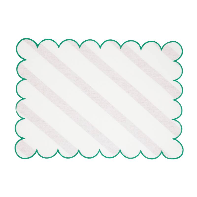 Eco Scallop Border Placemat (Set of 4) - 14"x20"